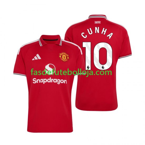 Camisola 1º Equipamento Manchester United Matheus Cunha 10 2026-2027 Manga Curta ,Homem Camisola 1º Equipamento Manchester United Matheus Cunha 10 2026-2027 Manga Curta ,Homem