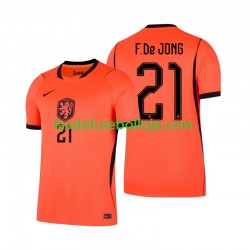 Camisola 1º Equipamento Seleção Neerlandesa Frenkie de Jong 21 World Cup 2026 Manga Curta ,Homem