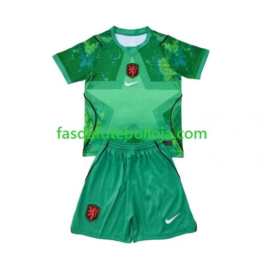 Camisola Guarda-redes 3º Equipamento Seleção Neerlandesa World Cup 2026 Manga Curta ,Criança Camisola Guarda-redes 3º Equipamento Seleção Neerlandesa World Cup 2026 Manga Curta ,Criança