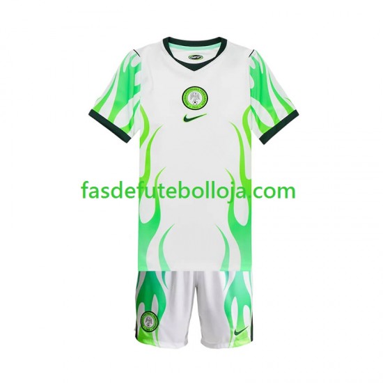Camisola 2º Equipamento Seleção Nigeriana 2026 Manga Curta ,Criança