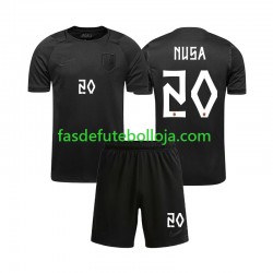 Camisola 2º Equipamento Seleção Norueguesa Antonio NUSA 20 World Cup 2026 Manga Curta ,Criança Camisola 2º Equipamento Seleção Norueguesa Antonio NUSA 20 World Cup 2026 Manga Curta ,Criança
