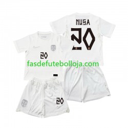 Camisola 3º Equipamento Seleção Norueguesa Antonio NUSA 20 World Cup 2026 Manga Curta ,Criança