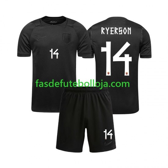 Camisola 2º Equipamento Seleção Norueguesa Julian Ryerson 14 World Cup 2026 Manga Curta ,Criança Camisola 2º Equipamento Seleção Norueguesa Julian Ryerson 14 World Cup 2026 Manga Curta ,Criança