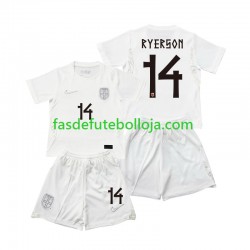 Camisola 3º Equipamento Seleção Norueguesa Julian Ryerson 14 World Cup 2026 Manga Curta ,Criança