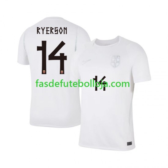 Camisola 3º Equipamento Seleção Norueguesa Julian Ryerson 14 World Cup 2026 Manga Curta ,Homem