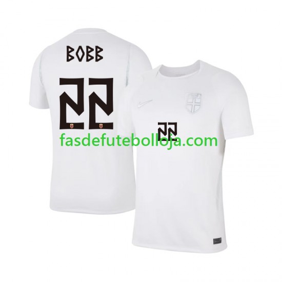 Camisola 3º Equipamento Seleção Norueguesa Oscar Bobb 22 World Cup 2026 Manga Curta ,Homem Camisola 3º Equipamento Seleção Norueguesa Oscar Bobb 22 World Cup 2026 Manga Curta ,Homem