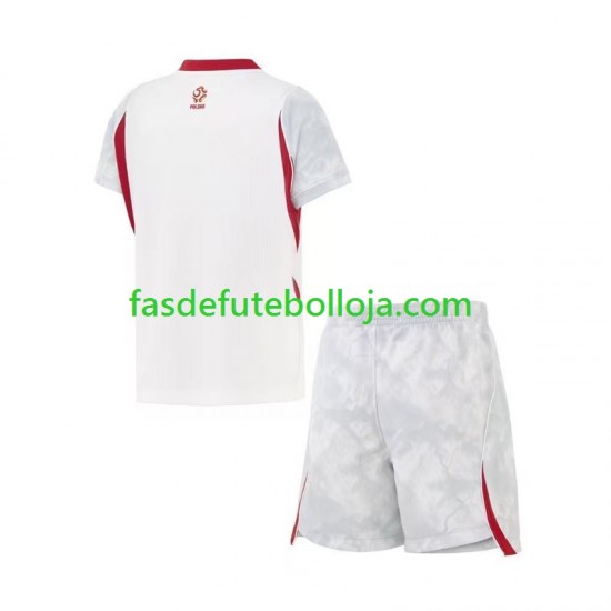 Camisola 1º Equipamento Selecção Polaca World Cup 2026 Manga Curta ,Criança
