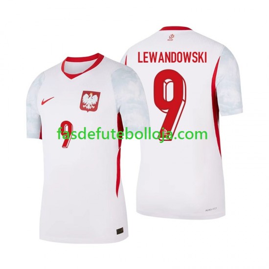 Camisola 1º Equipamento Selecção Polaca Robert Lewandowski 9 2026 Manga Curta ,Homem