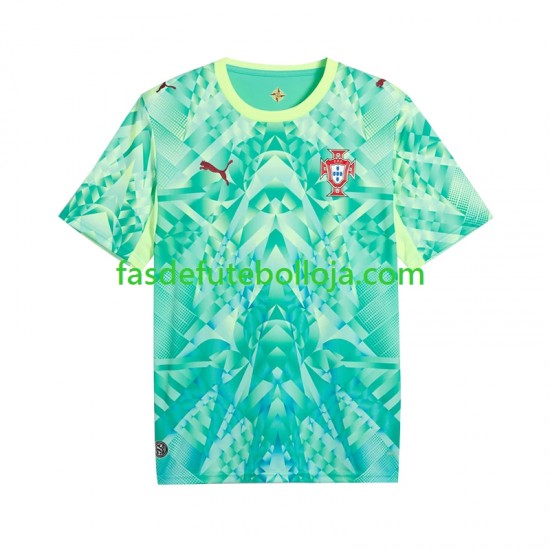 Camisola Guarda-redes 1º Equipamento Seleção Portuguesa World Cup 2026 Manga Curta ,Homem