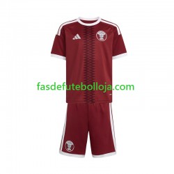 Camisola 1º Equipamento Seleção Catari 2026 Manga Curta ,Criança Camisola 1º Equipamento Seleção Catari 2026 Manga Curta ,Criança