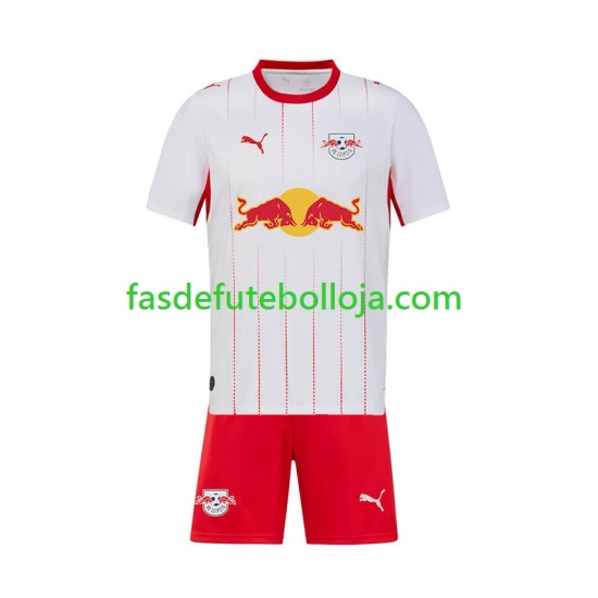Camisola 1º Equipamento RB Leipzig 2026-2027 Manga Curta ,Criança