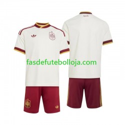 Camisola 2º Equipamento Seleção Espanhola World Cup 2026 Manga Curta ,Criança