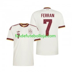 Camisola 2º Equipamento Seleção Espanhola Ferran Torres 7 World Cup 2026 Manga Curta ,Homem