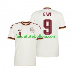 Camisola 2º Equipamento Seleção Espanhola Gavi 9 World Cup 2026 Manga Curta ,Homem