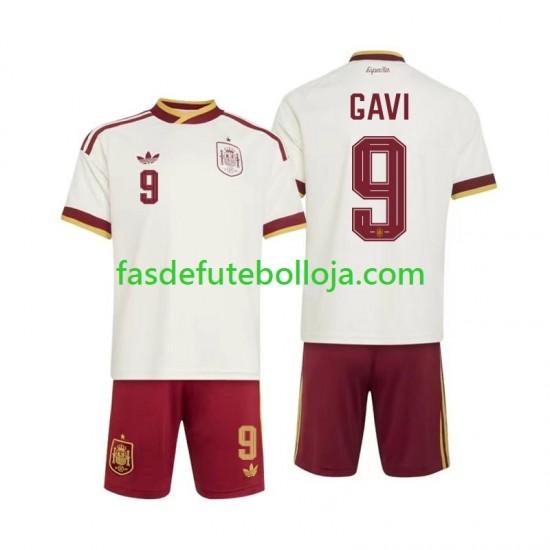 Camisola 2º Equipamento Seleção Espanhola Gavi 9 World Cup 2026 Manga Curta ,Criança Camisola 2º Equipamento Seleção Espanhola Gavi 9 World Cup 2026 Manga Curta ,Criança