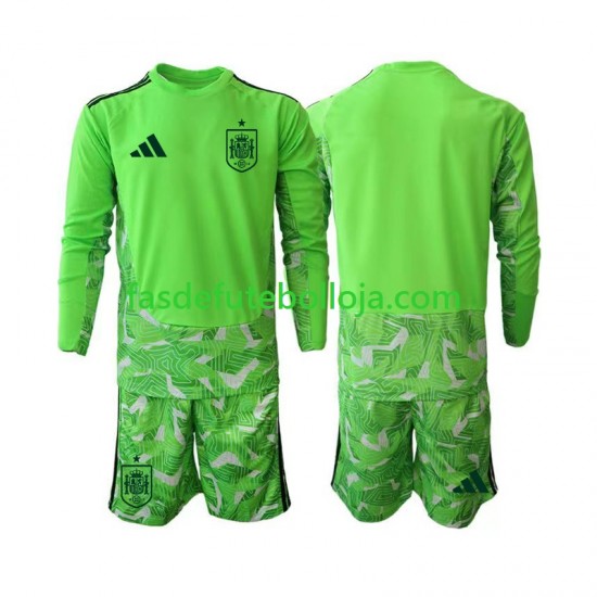 Camisola Guarda-redes Seleção Espanhola 6th Green color World Cup 2026 Manga Comprida ,Criança Camisola Guarda-redes Seleção Espanhola 6th Green color World Cup 2026 Manga Comprida ,Criança