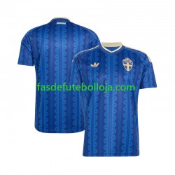 Camisola 2º Equipamento Seleção Sueca World Cup 2026 Manga Curta ,Homem