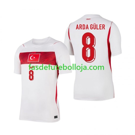 Camisola 2º Equipamento Seleção Turca Arda Guler 8 World Cup 2026 Manga Curta ,Homem