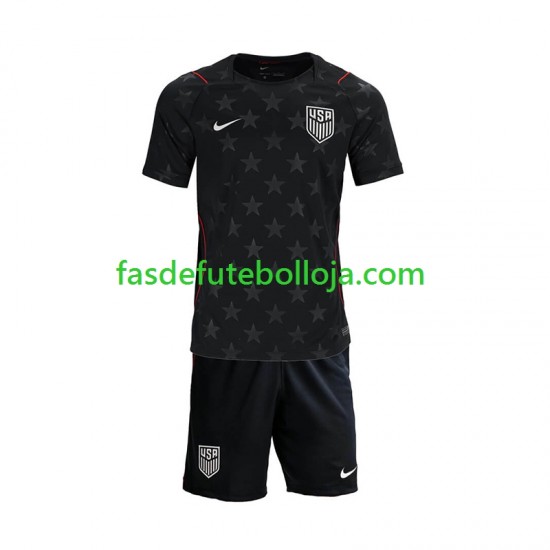 Camisola 2º Equipamento Seleção Estados Unidos World Cup 2026 Manga Curta ,Criança