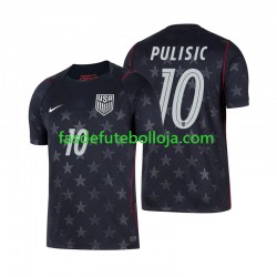 Camisola 2º Equipamento Seleção Estados Unidos Christian Pulisic 10 World Cup 2026 Manga Curta ,Homem