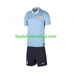 Camisola 1º Equipamento Seleção Uruguaia World Cup 2026 Manga Curta ,Criança