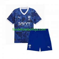Camisola 1º Equipamento Al-Hilal 2024-2025 Manga Curta ,Criança