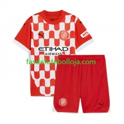 Camisola 1º Equipamento Girona 2024-2025 Manga Curta ,Criança