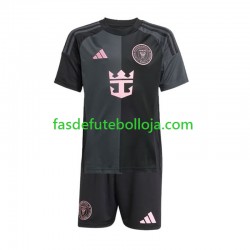 Camisola 2º Equipamento Inter Miami 2024-2025 Manga Curta ,Criança
