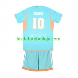 Camisola 3º Equipamento Inter Miami Lionel Messi 10 2024-2025 Manga Curta ,Criança
