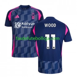 Camisola 2º Equipamento Nottingham Forest Chris Wood 11 2024-2025 Manga Curta ,Homem