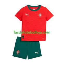 Camisola 1º Equipamento Seleção Portuguesa 2025 Manga Curta ,Criança