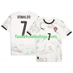Camisola 2º Equipamento Seleção Portuguesa RONALDO 7 2025 Manga Curta ,Homem