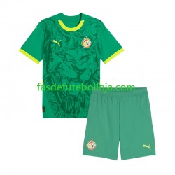 Camisola 2º Equipamento Seleção Senegalesa 2025 Manga Curta ,Criança