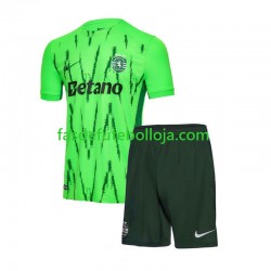 Camisola 3º Equipamento Sporting CP 2024-2025 Manga Curta ,Criança