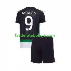 Camisola 1º Equipamento Sporting CP Gyokeres 9 2024-2025 Manga Curta ,Criança