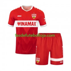 Camisola 2º Equipamento VfB Stuttgart 2024-2025 Manga Curta ,Criança