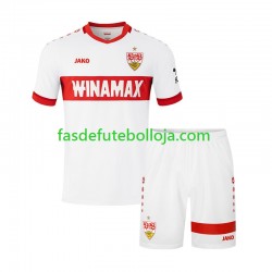 Camisola 1º Equipamento VfB Stuttgart 2024-2025 Manga Curta ,Criança
