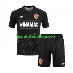 Camisola 3º Equipamento VfB Stuttgart 2024-2025 Manga Curta ,Criança