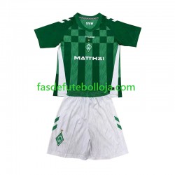 Camisola 1º Equipamento Werder Bremen 2024-2025 Manga Curta ,Criança
