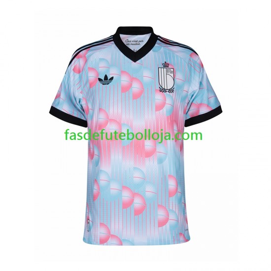 Camisola 2º Equipamento Seleção Belga World Cup 2026 Manga Curta ,Homem