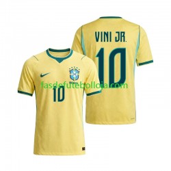 Camisola 1º Equipamento Seleção Brasileira Vinicius Junior 10 World Cup 2026 Manga Curta ,Homem