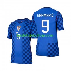 Camisola 2º Equipamento Seleção Croata Andrej Kramaric 9 World Cup 2026 Manga Curta ,Homem
