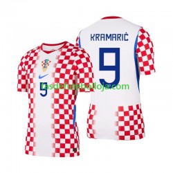 Camisola 1º Equipamento Seleção Croata Andrej Kramaric 9 World Cup 2026 Manga Curta ,Homem