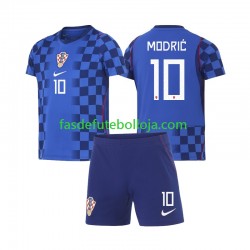 Camisola 2º Equipamento Seleção Croata Modrić Luka 10 World Cup 2026 Manga Curta ,Criança