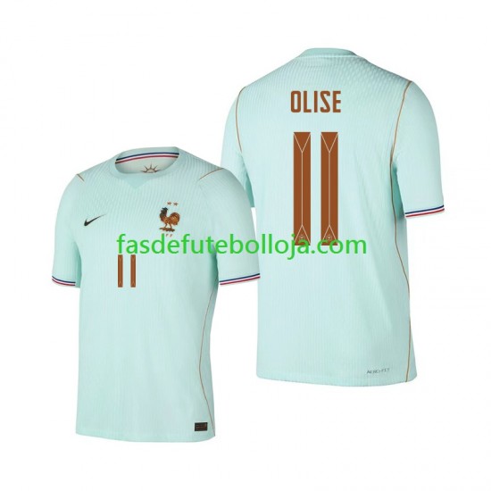 Camisola 2º Equipamento Seleção Francesa Michael Olise 11 World Cup 2026 Manga Curta ,Homem
