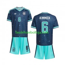 Camisola 2º Equipamento Seleção Alemã Joshua Kimmich 6 World Cup 2026 Manga Curta ,Criança