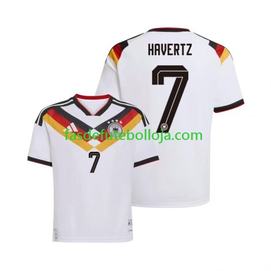 Camisola 1º Equipamento Seleção Alemã Kai Havertz 7 World Cup 2026 Manga Curta ,Homem