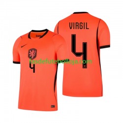 Camisola 1º Equipamento Seleção Neerlandesa Virgil van Dijk 4 World Cup 2026 Manga Curta ,Homem