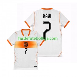 Camisola 2º Equipamento Seleção Neerlandesa Xavi Simons 7 World Cup 2026 Manga Curta ,Homem