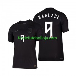 Camisola 2º Equipamento Seleção Norueguesa Erling Haaland 9 World Cup 2026 Manga Curta ,Homem